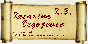 Katarina Begojević vizit kartica